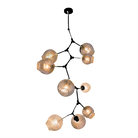 Covington Drop Globe Branching Bubble Chandelier 38''-Chandelier-Blushlighting