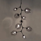 Covington Drop Globe Branching Bubble Chandelier 38''-Chandelier-Champagne Crackle Glass-Bronze-Blushlighting