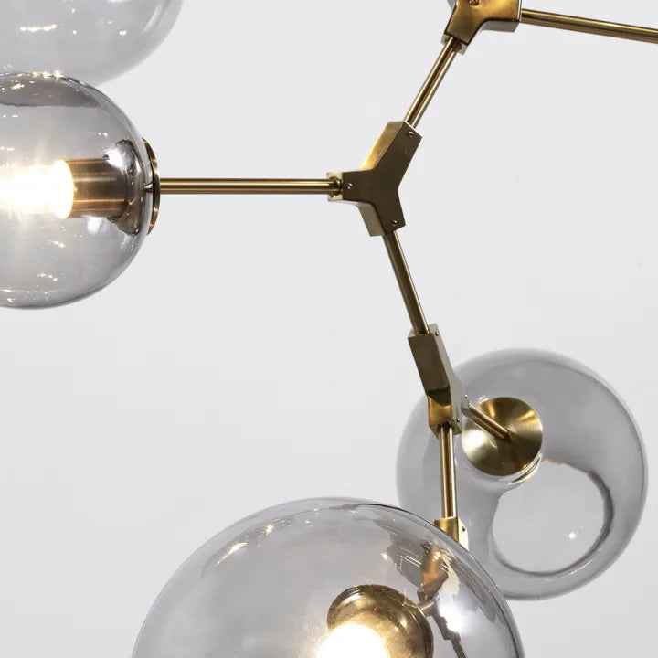 Covington Drop Globe Branching Bubble Chandelier 38''-Chandelier-Blushlighting