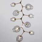 Covington Drop Globe Branching Bubble Chandelier 38'' - Smoke GlassBrassBlushlighting