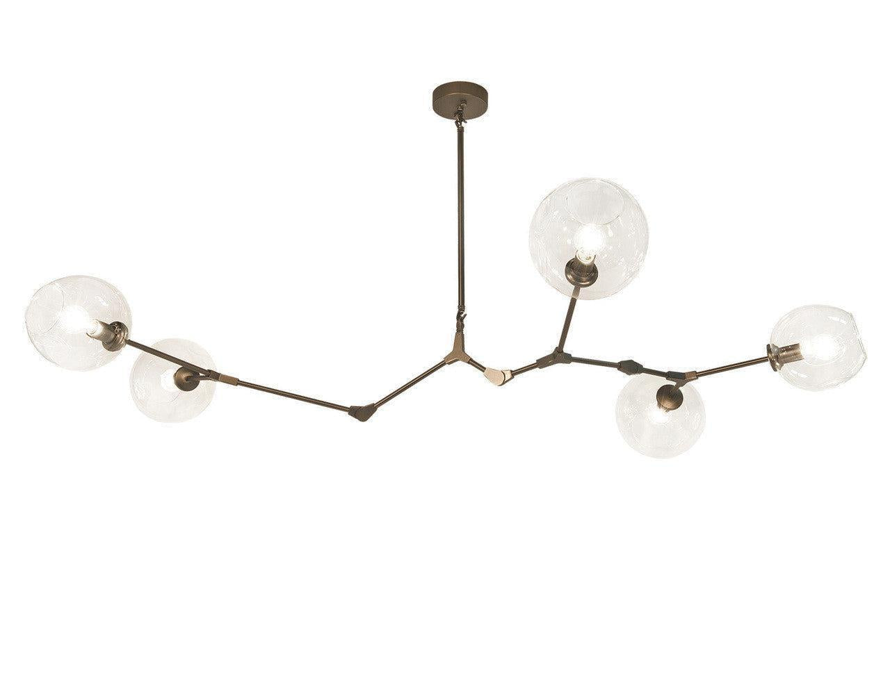 Covington Horizontal Globe Branching Bubble Chandelier-Chandelier-Blushlighting