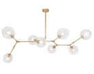 Covington Horizontal Globe Branching Bubble Chandelier-Chandelier-Blushlighting