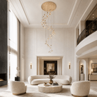 Crane Cascading Handmade Glass Chandelier - Ø47.2" × H129.9" (Ø120 × H330 cm)Blushlighting