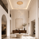 Crane Cascading Handmade Glass Chandelier - Ø47.2" × H129.9" (Ø120 × H330 cm)Blushlighting