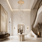 Crane Cascading Handmade Glass Chandelier - Ø47.2" × H129.9" (Ø120 × H330 cm)Blushlighting