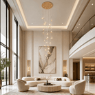 Crane Cascading Handmade Glass Chandelier - Ø23.6" × H137.8" (Ø60 × H350 cm)Blushlighting