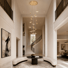 Crane Cascading Handmade Glass Chandelier - Ø47.2" × H129.9" (Ø120 × H330 cm)Blushlighting