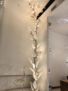 Creative Bionic Resin Leaves Chandelier for Living Room/Dining Room/Staircase - Floor Lamp/D23.6"*H63"Warm LightBlushlighting