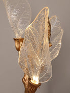 Creative Bionic Resin Leaves Chandelier for Living Room/Dining Room/Staircase - Wall Lamp/W27.5"*H59.1"Warm LightBlushlighting