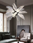 Creative Bionic Resin Leaves Chandelier for Living Room/Dining Room/Staircase - Floor Lamp/D23.6"*H63"Warm LightBlushlighting