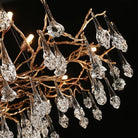 Creative Rose Crystal Brass Branch Chandelier - Blushlighting