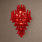 Crimson Tiered Chandelier - ∅ 31.5″ x H 47.2″Crimson & ChromeBlushlighting