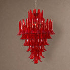 Crimson Tiered Chandelier - ∅ 31.5″ x H 47.2″Crimson & ChromeBlushlighting