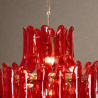 Crimson Tiered Chandelier - ∅ 31.5″ x H 47.2″Crimson & ChromeBlushlighting