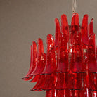 Crimson Tiered Chandelier - ∅ 31.5″ x H 47.2″Crimson & ChromeBlushlighting