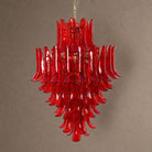 Crimson Tiered Chandelier - ∅ 31.5″ x H 47.2″Crimson & ChromeBlushlighting