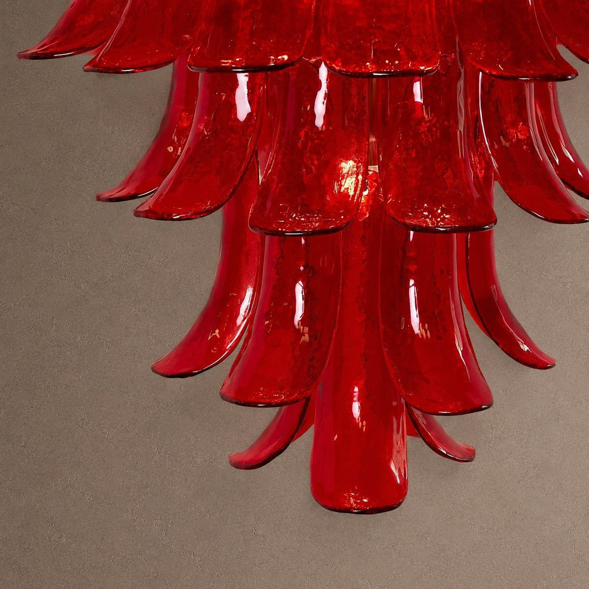 Crimson Tiered Chandelier - ∅ 31.5″ x H 47.2″Crimson & ChromeBlushlighting