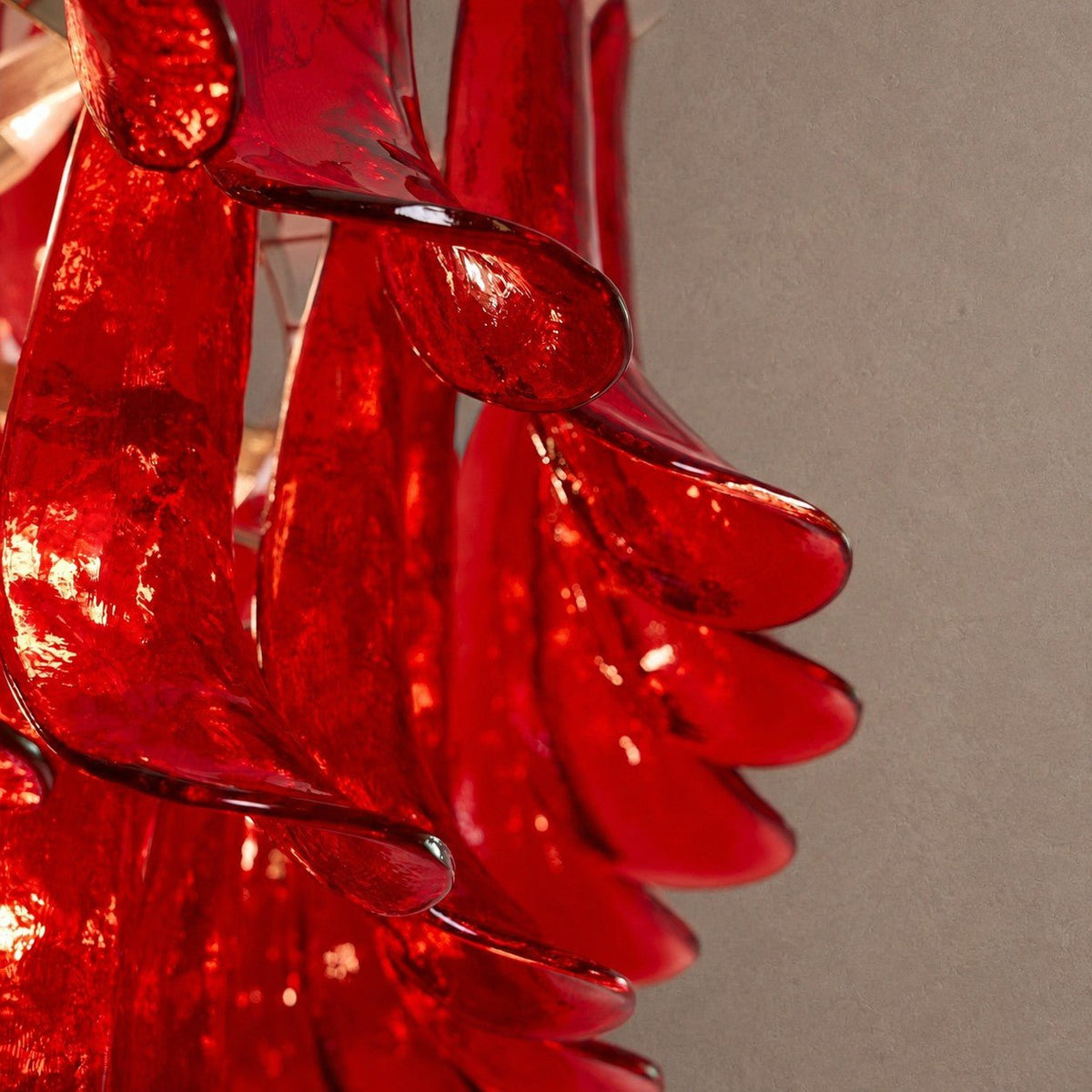 Crimson Tiered Chandelier - ∅ 31.5″ x H 47.2″Crimson & ChromeBlushlighting