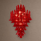 Crimson Tiered Chandelier - ∅ 31.5″ x H 47.2″Crimson & ChromeBlushlighting