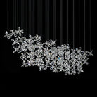 Cross Star Flower Crystal Chandelier - ∅ 47.2″ x H 59.1″ / Dia 120cm x H 150cmSilver & ClearWarm LightBlushlighting