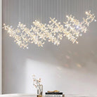 Cross Star Flower Crystal Chandelier - ∅ 47.2″ x H 59.1″ / Dia 120cm x H 150cmSilver & ClearWarm LightBlushlighting
