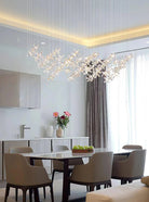 Cross Star Flower Crystal Chandelier - ∅ 47.2″ x H 59.1″ / Dia 120cm x H 150cmSilver & ClearWarm LightBlushlighting