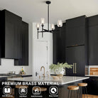 Crystal Black Adjustable 28" Tulip Pendant Chandelier with 4 Lights - Black - 27in - 4LightsBlushlighting
