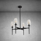 Crystal Black Pendant Lights Kitchen Island - 4 - Black - 54inBlushlighting