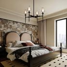 Crystal Black Pendant Lights Kitchen Island - 4 - Black - 54inBlushlighting