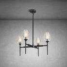 Crystal Black Pendant Lights Kitchen Island - 4 - Black - 54inBlushlighting