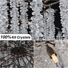 Crystal Chandelier for Dining Room – Modern Black Round Tree Branch Design - Blushlighting