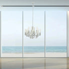 Crystal Cylinders Chandelier 16 Lights Dimmable - Blushlighting