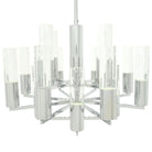 Crystal Cylinders Chandelier 16 Lights Dimmable - Blushlighting