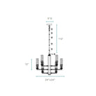 Crystal Cylinders Chandelier 16 Lights Dimmable - Blushlighting