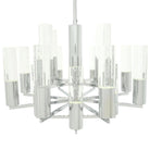 Crystal Cylinders Chandelier 16 Lights Dimmable - Blushlighting