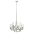 Crystal Cylinders Chandelier 16 Lights Dimmable - Blushlighting