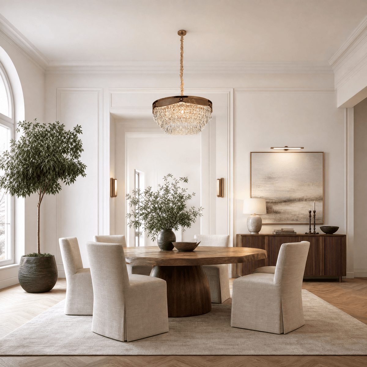 Crystal Halo Chandelier - Blushlighting