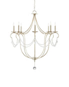 Crystal Lights Large Gold & Silver Chandelier For living room - SilverBlushlighting