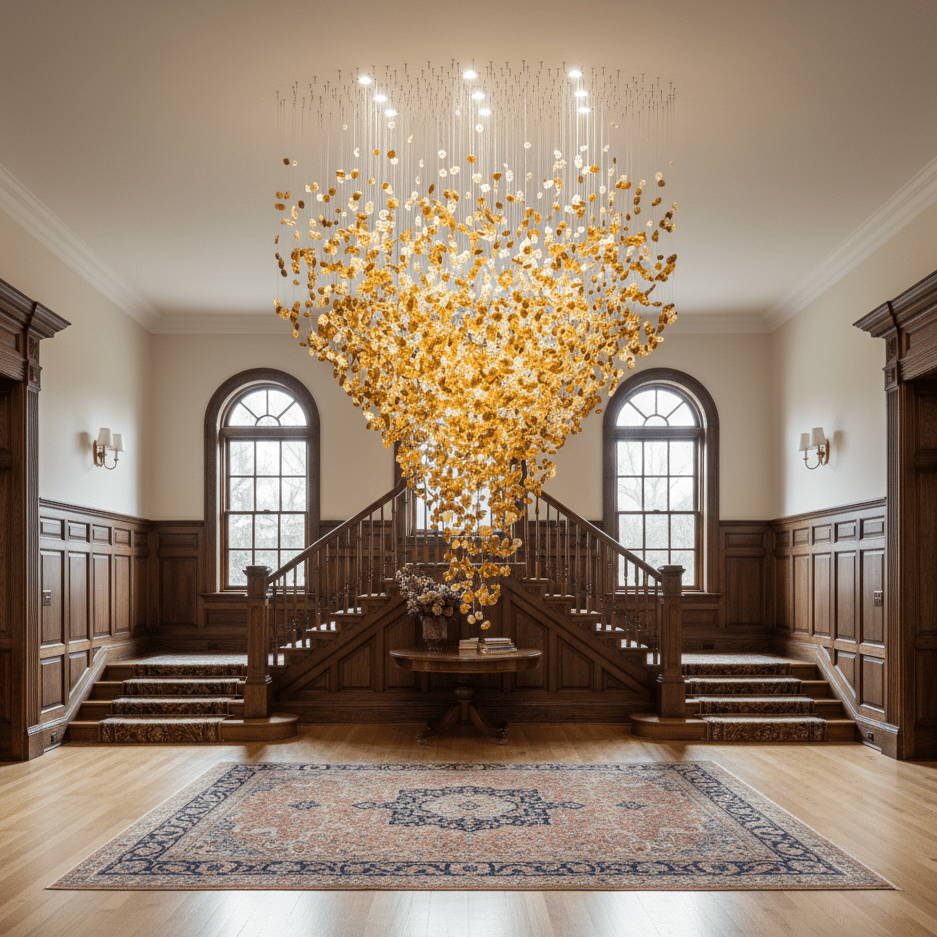 Crystal Stone Crystal Spiral Chandelier - Long canopy L 47.2″ x W 15.7″ x H 59.1″ / L 120cm x W 40cm x H 150cmBlushlighting