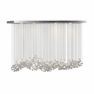 Crystal Stone Crystal Spiral Chandelier - Long canopy L 47.2″ x W 15.7″ x H 59.1″ / L 120cm x W 40cm x H 150cmBlushlighting