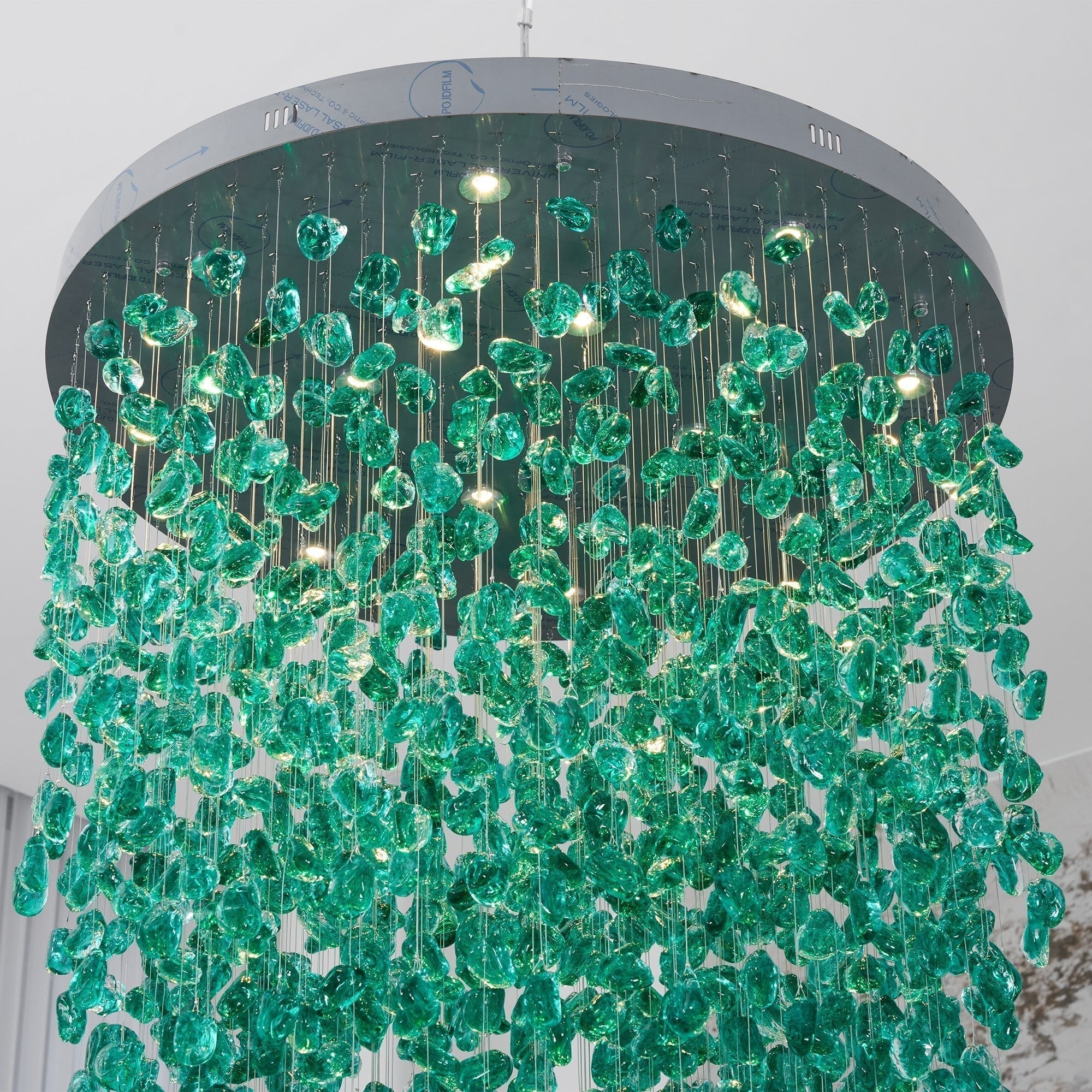 Crystal Stone Crystal Spiral Chandelier - Support customized drawingsBlushlighting