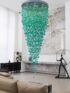 Crystal Stone Crystal Spiral Chandelier - Support customized drawingsBlushlighting
