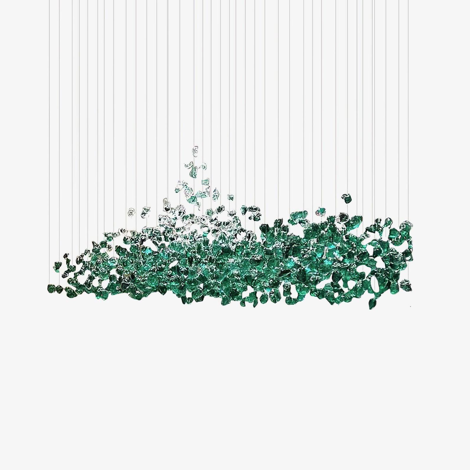 Crystal Stone Crystal Spiral Chandelier - Support customized drawingsBlushlighting