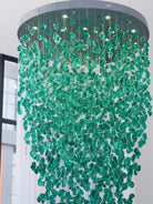 Crystal Stone Crystal Spiral Chandelier - Support customized drawingsBlushlighting