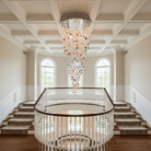Crystal Stone Crystal Spiral Chandelier - Round Canopy ∅ 39.4″ x H 59.1″ / Dia 100cm x H 150cmBlushlighting