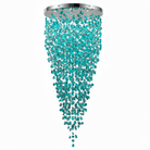 Crystal Stone Crystal Spiral Chandelier - Round Canopy ∅ 39.4″ x H 59.1″ / Dia 100cm x H 150cmBlushlighting