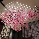 Crystal Stone Crystal Spiral Chandelier - Long canopy L 47.2″ x W 15.7″ x H 59.1″ / L 120cm x W 40cm x H 150cmBlushlighting