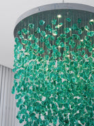 Crystal Stone Crystal Spiral Chandelier - Support customized drawingsBlushlighting