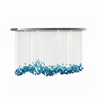Crystal Stone Crystal Spiral Chandelier - Support customized drawingsBlushlighting