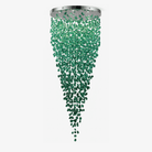 Crystal Stone Crystal Spiral Chandelier - Long canopy L 47.2″ x W 15.7″ x H 59.1″ / L 120cm x W 40cm x H 150cmBlushlighting